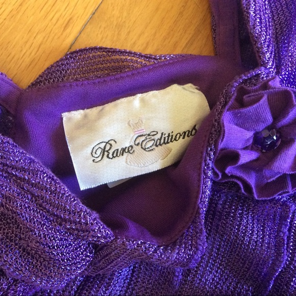 ❤️3 for $15 ❤️Rare Editions Ruffled Bubble Top - Picture 3 of 4